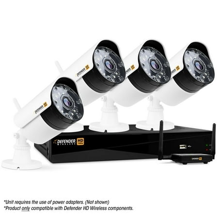 Defender Wireless HD 1080p 4 Channel 1TB DVR Security System with 4 Bullet (Best Way To Sell Home Security Systems)