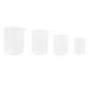 thumbnail image 1 of 4 vasos graduados de plástico transparente de 50 ml, 150 ml, 250 ml y 500 ml., 1 of 5