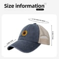 thumbnail image 4 of be Kind Sunflowers Cowboy Hat Men Vintage Mesh Baseball Cap Women Dad Hat Sun Hat Trucker Hat Black, 4 of 9