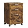 thumbnail image 5 of GloryStar Wood Filing Cabinet with Lock, Portable Under-Desk Storage Drawer Unit on Casters for Home Office, 5 of 5