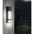 thumbnail image 6 of Eglo 1x11w Led Outdoor Wall Light W/ Matte Black Finish & Clear Seeded Glass - 202955A, 6 of 6