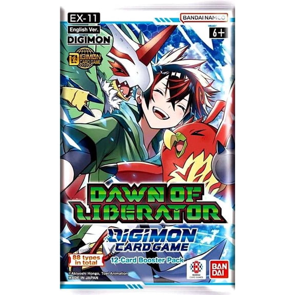 Digimon Card Game Dawn of Liberator Extra Booster Pack [ENGLISH, 12 Cards]