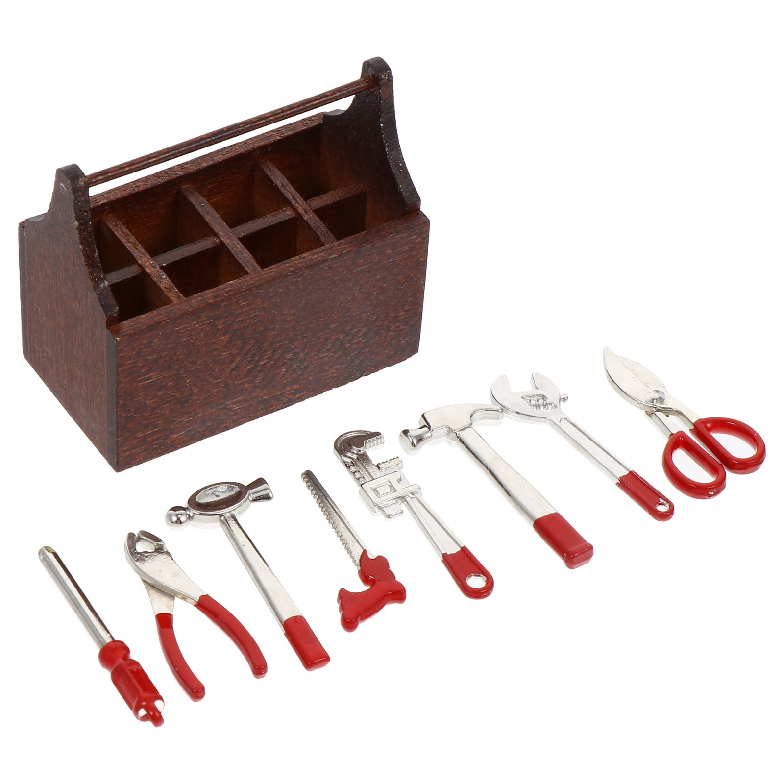 OULII Compact Tool Kit Mini Design Wood Alloy Work Tools Set Suitable For Room Box And House