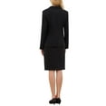 thumbnail image 3 of INSPIRE CHIC Women's 2 Piece Skirt Suit Set 2025 Business Work Blazers and Pencil Skirts S Black, 3 of 5