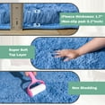 thumbnail image 5 of ZENELESS Indoor Fluffy Rug,5x7 Cobalt Blue Fuzzy Non-Slip Carpets for Living Room Bedroom Home Decor, 5 of 7