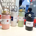 thumbnail image 4 of 1.2L Large Capacity Thermo Bottle with Straw Stainless Steel Thermal Water Bottle Vacuum Flask Tumbler Thermos Cup Gym Drinkware (pink,1200ML), 4 of 7