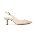 thumbnail image 2 of Alfani Womens Babbsy Leather Pointed Toe SlingBack Classic, Cashew, Size 6.5 ttB, 2 of 3