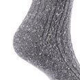 thumbnail image 3 of Lian LifeStyle Attractive Women's 4 Pairs Mid Calf Cotton Crew Socks With Super High Quality Soft Fibers Size 6-9 HR1614 Coffee, 3 of 4