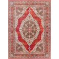 thumbnail image 1 of Red Floral Medallion Distressed Turkish Oriental Area Rug, 1 of 5