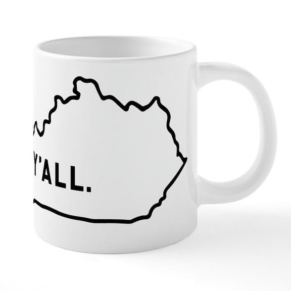 CafePress - Kentucky Y'all - 20 Oz White Ceramic Mega Mug