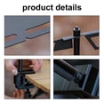 thumbnail image 2 of POINTERTECK Multifunctional Desk-Mounted Camping Detachable Lamp Holder Practical High Strength Metal Black Outdoor Hiking Storage Rack  Bracket Drying Rack Hung Shelf With Hook, 2 of 7