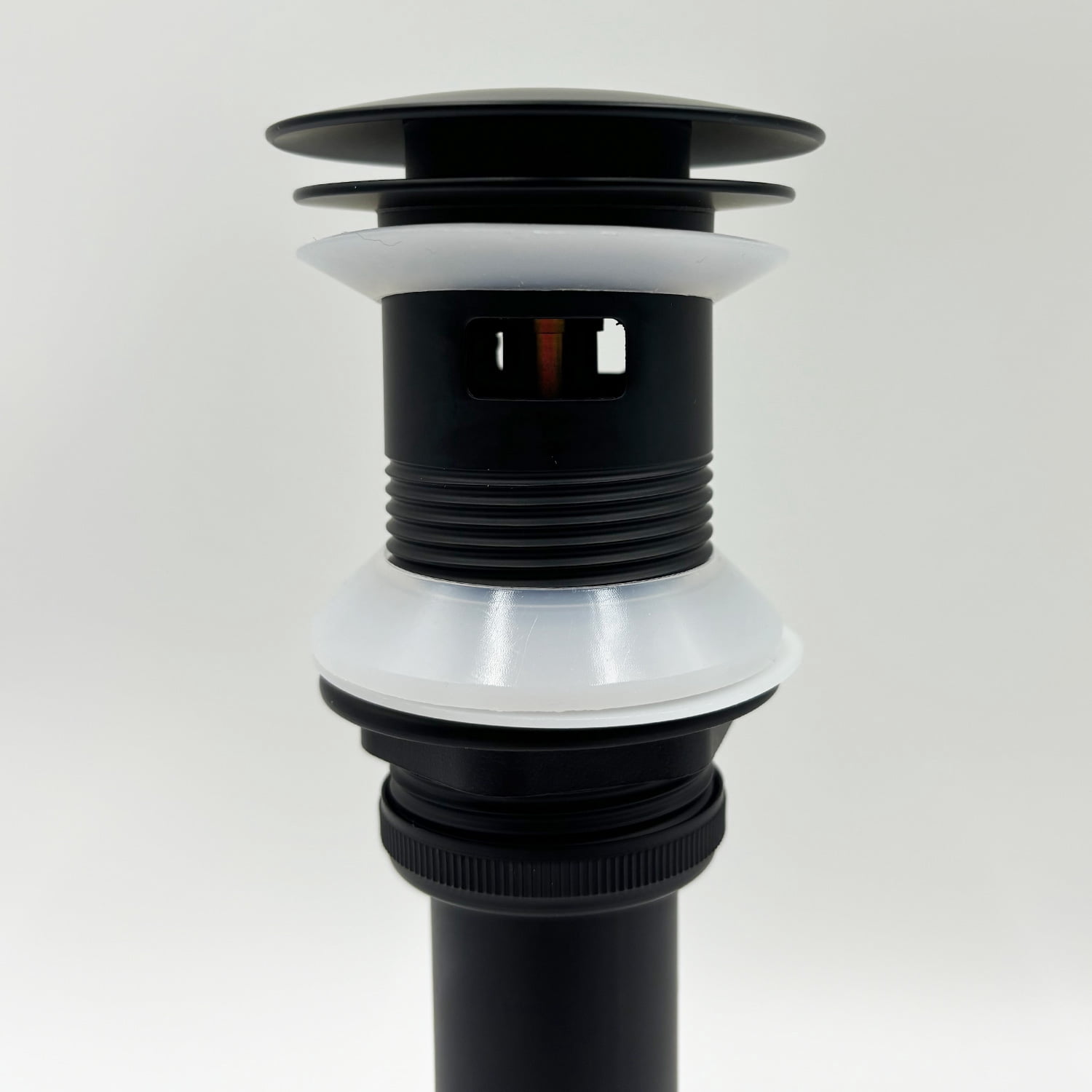 Bathroom Sink Drain with Overflow, Vessel Sink Lavatory Vanity Pop Up Drain Stopper, 304 Stainless Steel
