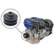 thumbnail image 2 of Double Groove V Belt Pulley - 20mm Id, Fits Various Engines (color: Black), 2 of 5