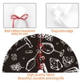 thumbnail image 4 of KLL 48" Christmas Tree Skirt Wine Seamless Xmas Tree Skirts Mat for New Year Xmas Holiday Party Indoor Outdoor Home Decoration, 4 of 7