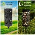 thumbnail image 2 of piezas: luz solar para jardín al aire libre, luz de suelo para jardín al aire libre LED IP65 blanco cálido impermeable decoración al aire libre luces solares para caminos césped, hogar, garaje, patio, patio Zhivalor QH-271, 2 of 7