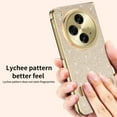 thumbnail image 3 of SaniMore Case for One Plus Open/Oppo Find N3 (2023), Glitter Stylish Rugged PC & Plating Bumper Slim Fit Ful Body Protective Shockproof Anti-drop Anti-scratch Shell for Girls Women, Gold (no bracket), 3 of 12