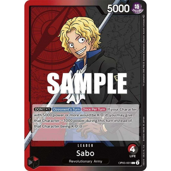 One Piece Awakening of the New Era Leader Sabo OP05-001
