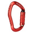 thumbnail image 3 of Carabinador de bloqueo de carabinas 22kn Rock Climbing para acampar senderismo rojo, 3 of 8