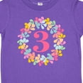 thumbnail image 4 of Inktastic 3rd Birthday Flower Wreath 3 Year Old Girl Girls Toddler T-Shirt, 4 of 5
