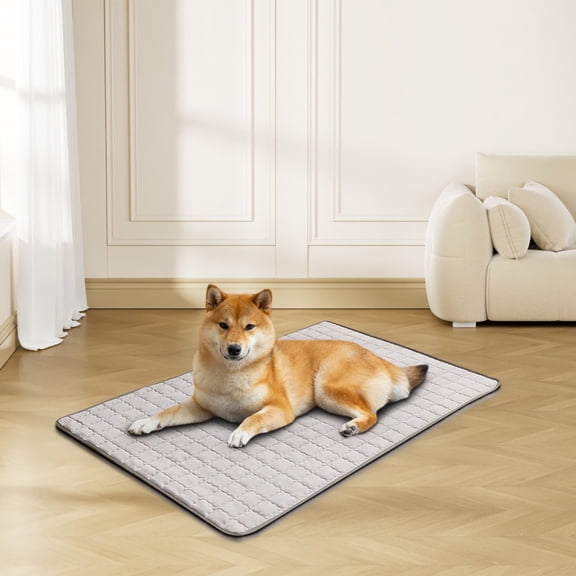 Hometravel Pet Cooling Mat Pad, Summer Ice Silk Dog Bed for Hot Weather, Self Cooling Comfortable Cushion for Indoor Dog House, Kennel, Floor