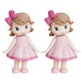 thumbnail image 1 of 2pcs Lovely Little Girl Figurine Little Girl Statue Girl Figurine Ornament, 1 of 4
