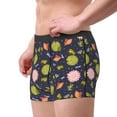 thumbnail image 2 of Pofeuu Frog And Flowers Print Men’s Boxer Briefs, Moisture-Wicking Underwear, Regular,Trunk-Small, 2 of 5