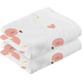 thumbnail image 2 of GZHJMY Cute Flamingo Hearts Hand Towel Cotton Soft Absorbent Bath Hand Towels Decor, Multipurpose for Kitchen, Hotel, Spa, Yoga, Gym, Set of 2, 2 of 7