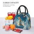 thumbnail image 6 of Haiem Cute Angel Winged Rabbit Printed Lunch Bag Women, Lunch Box Lunch Bag for Women, Small Leakproof Cute Lunch Tote Large Capacity Reusable Insulated Cooler Lunch Container, 6 of 6