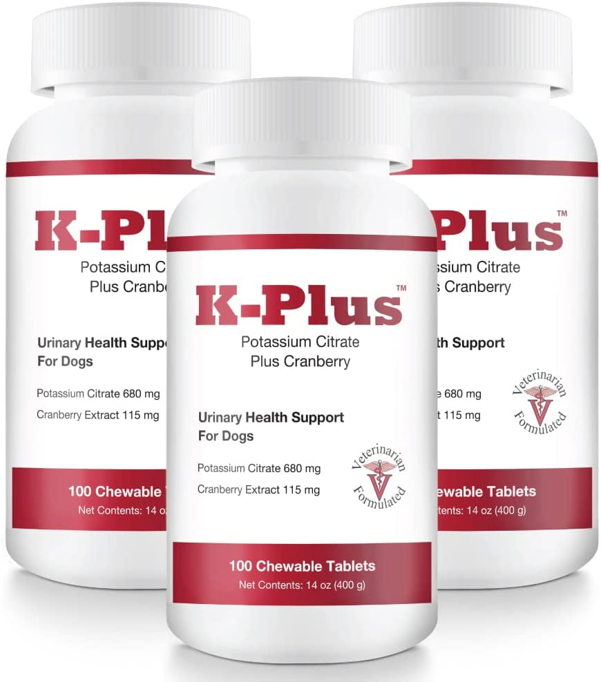 KPlus Potassium Citrate Plus Cranberry Supplement For Dogs Vet