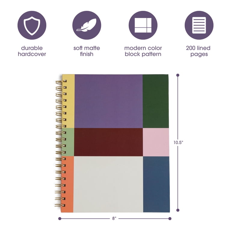 Color Block Hardcover Spiral Notebook photo 2