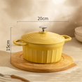 thumbnail image 2 of Ceramic Enamel Pot Household Soup Pot Stew Pot Induction Cooker Casserole Ceramic Casserole Non-stick Pot, 2 of 5