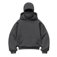thumbnail image 4 of Kids Hoodie Buil𝐭 In Balaclav𝐚 Unisex Boys Girls Balaclav𝐚 Hoodies Sweatshirts Double Layer Windproof Warm Y2𝐊 Clothes, 4 of 8