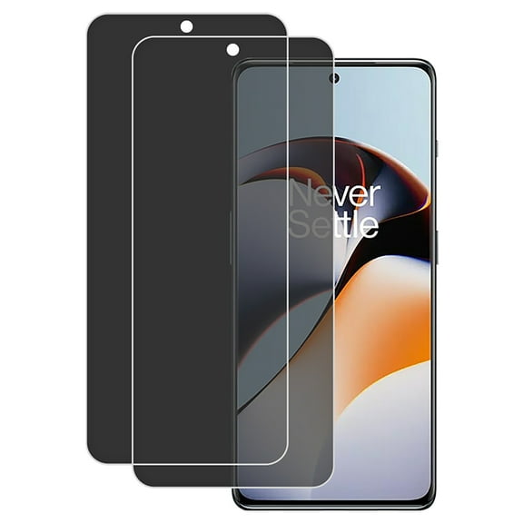 KIQ 2 Pack PRIVACY Soft Flexible Hydrogel Film FULL Edge to Edge Cover Screen Protector w/ Fingerprint Unlock Function for OnePlus 11R