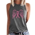 thumbnail image 1 of Camiseta Sin Mangas Para Mujer Moda Casual Sin Mangas Impreso Señoras Cuello Redondo Blusas Tops Camiseta Odeerbi ODB152748, 1 of 5