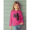 thumbnail image 4 of Four Years Old Birthday Gift Idea - I'm 4 Superstar Long sleeve kids T-Shirt Small Red, 4 of 6