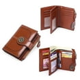thumbnail image 5 of Egoelife Small Women Wallet Bifold RFID Blocking Genuine Leather Short Ladies Purse Zipper Coin Pocket Card Cash Holder with ID Window, 5 of 7
