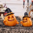 thumbnail image 3 of luces LED de Halloween Jack-o-lantern, accesorios de decoración de calabaza para mesa interior y exterior, 3 of 5