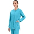 thumbnail image 5 of Cherokee Snap Front Scrub Jackets for Women, Workwear Revolution Soft Stretch WW310, 5 of 9