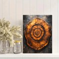 thumbnail image 2 of Qisvanset 12x16 Inch Tree Ring Spiral Dot Abstract Canvas Wall Art, Minimalist Boho Modern Home Wall Decor, 2 of 8