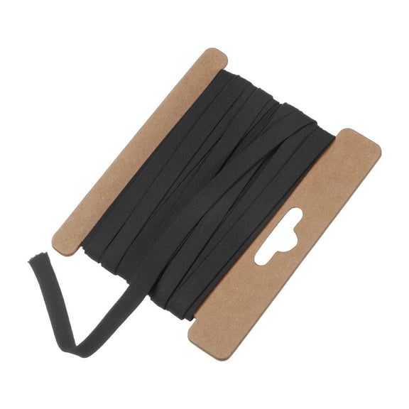 Uxcell Double Fold Bias Tape 1/4 Inch 6 Yards Cotton Bias Binding Tape Bulk for Sewing Black