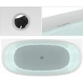 thumbnail image 3 of HEATGENE Bathtub Faucet Freestanding Tub Filler Single Handle Floor Mounted Faucets with Handheld Shower - Mirror Polish, 3 of 6