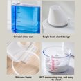 thumbnail image 3 of Toystoory Caja de almacenamiento de alimentos de gran capacidad para el hogar, transparente, a prueba de humedad, organizador de granos de café Juegos de accesorios de baño 1100ml Tipo 2, 3 of 6