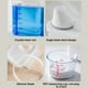 thumbnail image 5 of Bewildely Caja de almacenamiento de alimentos de gran capacidad, organizador de arroz transparente a prueba de polvo, caja de granos, contenedor Juegos de accesorios de baño 2300ml Tipo 1, 5 of 6