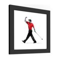thumbnail image 5 of Gallery Pops Tiger Woods - Fist Pump Wall Art, Black Framed Version, 12" x 12", 5 of 5