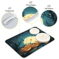 thumbnail image 4 of WOBOGO Cartoon Halloween Pumpkins Kitchen Drying Mat Heat Resistant Drainage with Non-Slip Rubber Backing Hides Stains Super Absorbent Easy to Clean 16×18in, 4 of 8