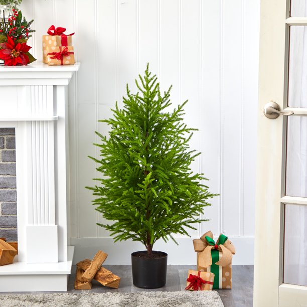 Nearly Natural 40in. Norfolk Island Pine “Natural Look” Artificial Tree