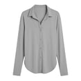 thumbnail image 5 of Aboser Sun Shirts for Women Long Sleeve UV Protection Dress Shirt Lapel Collar Button Down Blouse Lightweight SPF Shirts Swimwear Cover Up for Warm Weather, 5 of 6