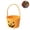 D, variant on Cotton Rope Halloween Trick or Treat Candy Basket, Handheld Lantern Monster Witch Face Woven Bucket, Portable Kids Candy Storage Basket for Halloween Party Home Halloween Decorations