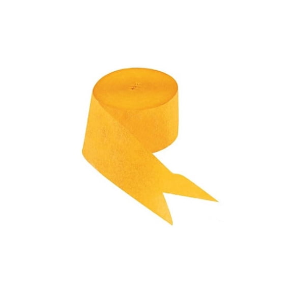 School Bus Yellow Streamers (81'=1Rl) - Party Decor - 1 Piece