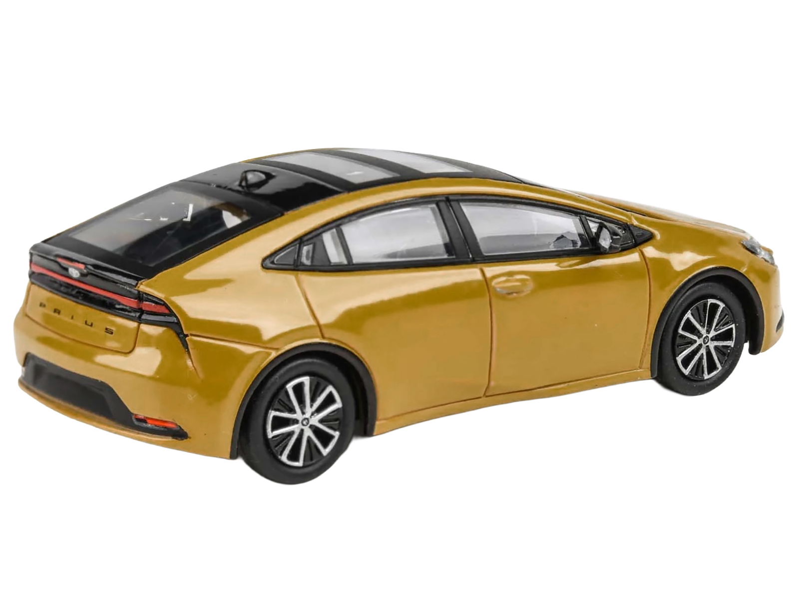 2023 Toyota Prius Maximum Yellow with Black Top and Sun Roof 1/64 Diecast Model Car by Paragon